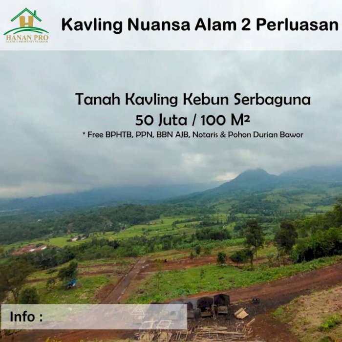 KAVLING SERBAGUNA LEGALITAS AMAN BISA CICIL VIEW PEGUNUNGAN DI BOGOR