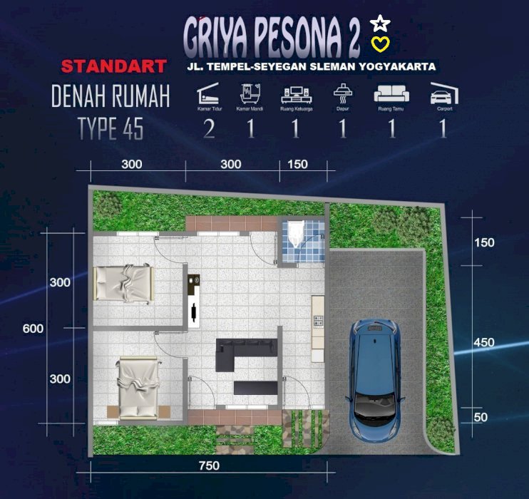 rumah siap huni di seyegan sleman