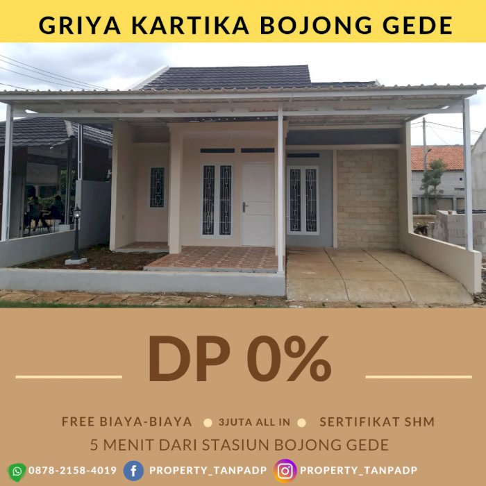 RUMAH STRATEGIS DEKAT STASIUN BOJONG GEDE