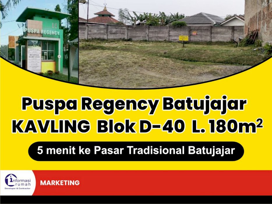 Tanah Kavling. Komplek Puspa Regency Batujajar