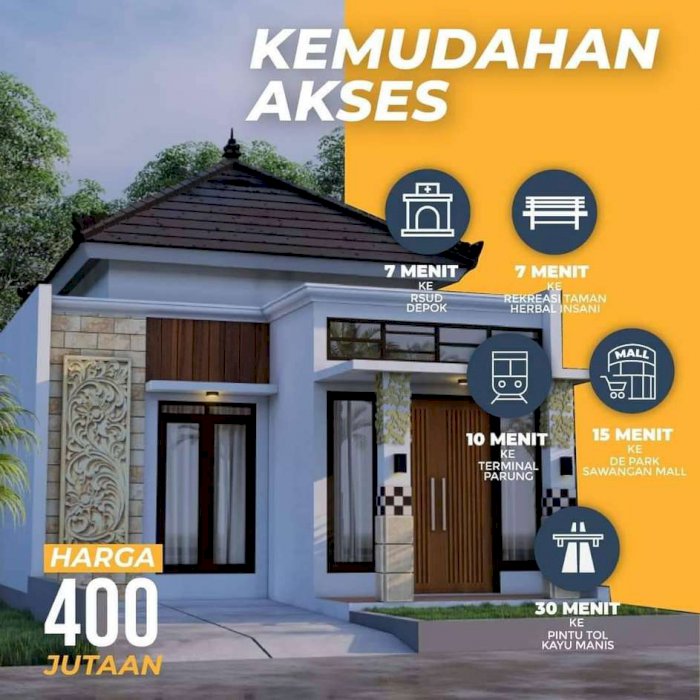 RUMAH MEWAH NUANSA BALI DEKAT TOL DESARI &amp; TOL JORR 2 MURAH  STRATEGIS