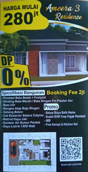 Dijual Cepat Rumah Perumahan Ameera 3 Residence Sukoharjo Jawa Tengah