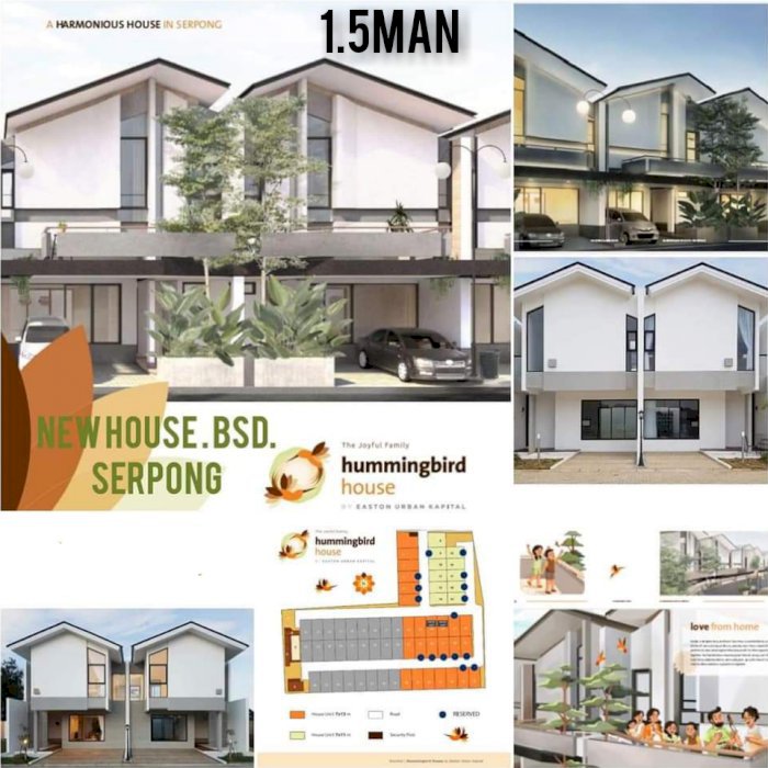 Rumah baru modern strategis Dijual Di Area Serpong