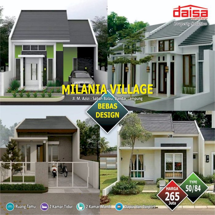 Rumah komersil murah desain mewah