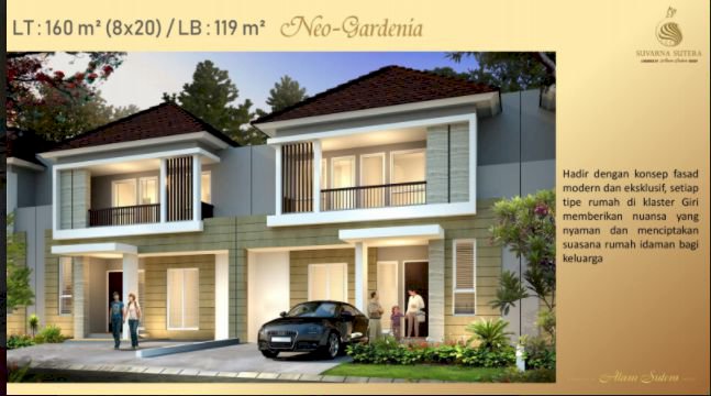 Ruma Minimalis 2 Lantai Giri Suvarna Sutera