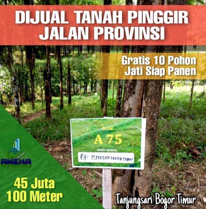 JUAL TANAH KAVLING BOGOR TANJUNGSARI