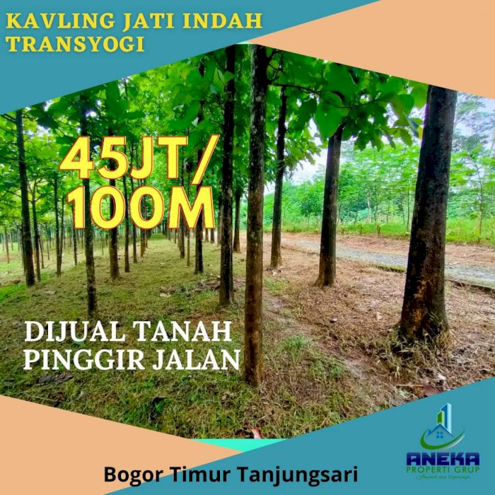 KAVLING SERBAGUNA TANJUNGSARI BOGOR BONUS POHON JATI EMAS SIAP PANEN
