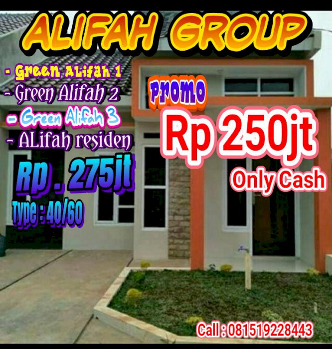 Rumah murah minimalis termurah di DEPOK