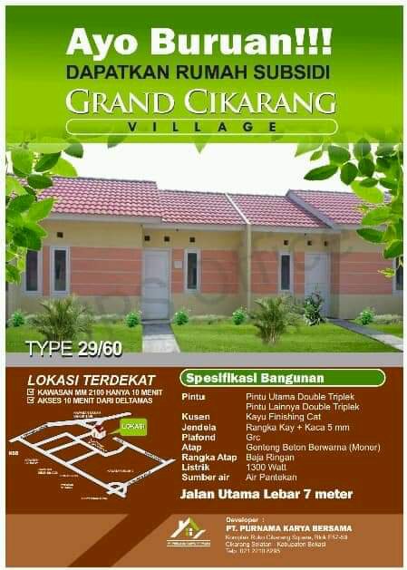 Dijual] Rumah subsidi cikarang selatan  IDRumah