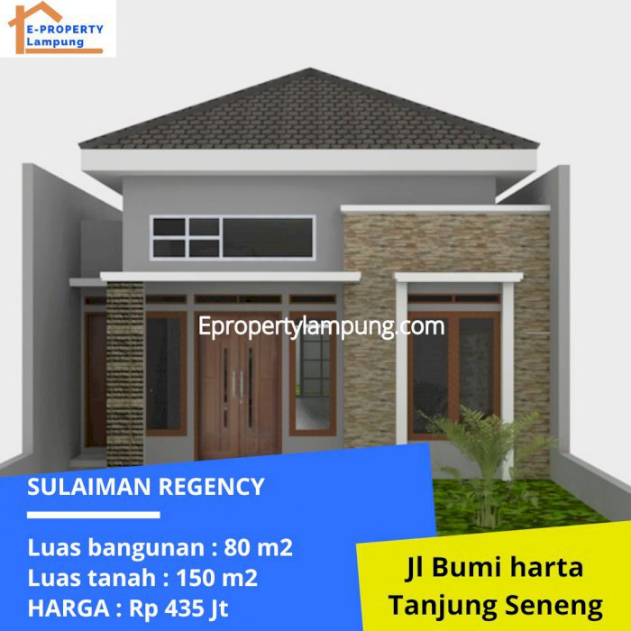 Rumah halaman luas di tanjung seneng