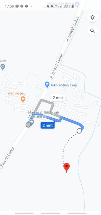 Dijual Sawah 2.000 m2 Rp. 100 ribu/m2 Blk Madrasah Jl Sawah Luhur SERANG