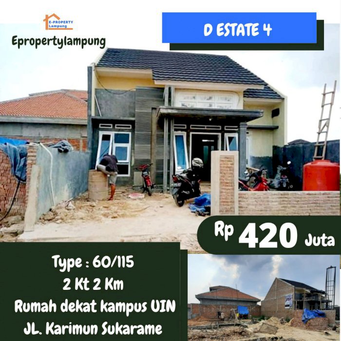 Rumah deket kampus uin sukarame