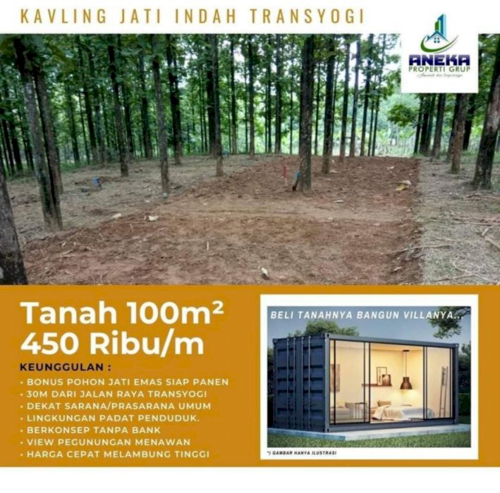 DIJUAL TANAH BONUS POHON JATI KAVLING SIAP BANGUN DITANJUNGSARI BOGOR