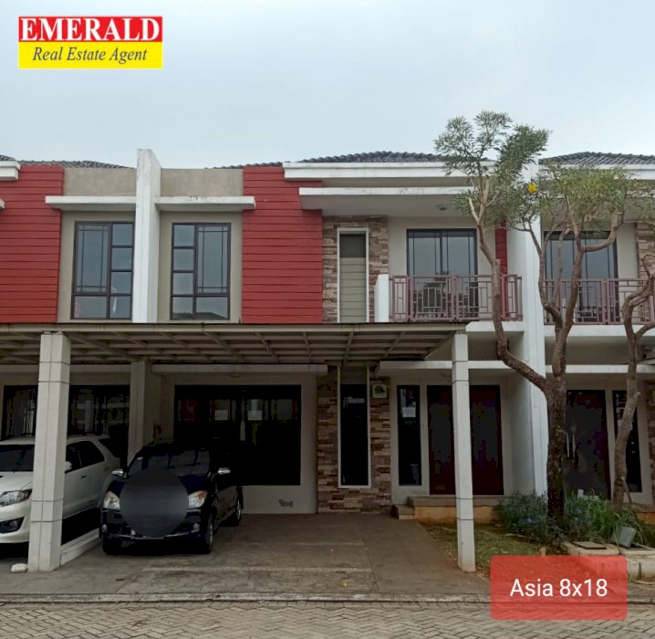 DISEWAKAN RUMAH GREEN LAKE CITY CLUSTER ASIA