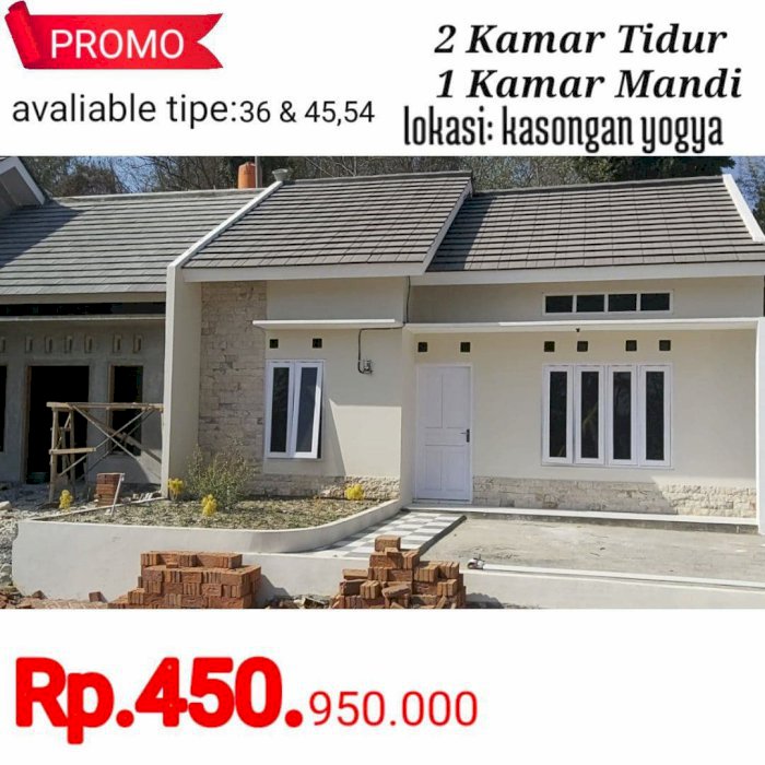 perumahan di Kasongan bantul harga 400 juta-an