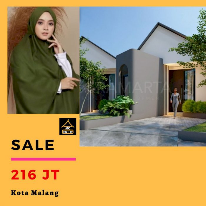 Rumah langsung bangun konseb urban di kota malang