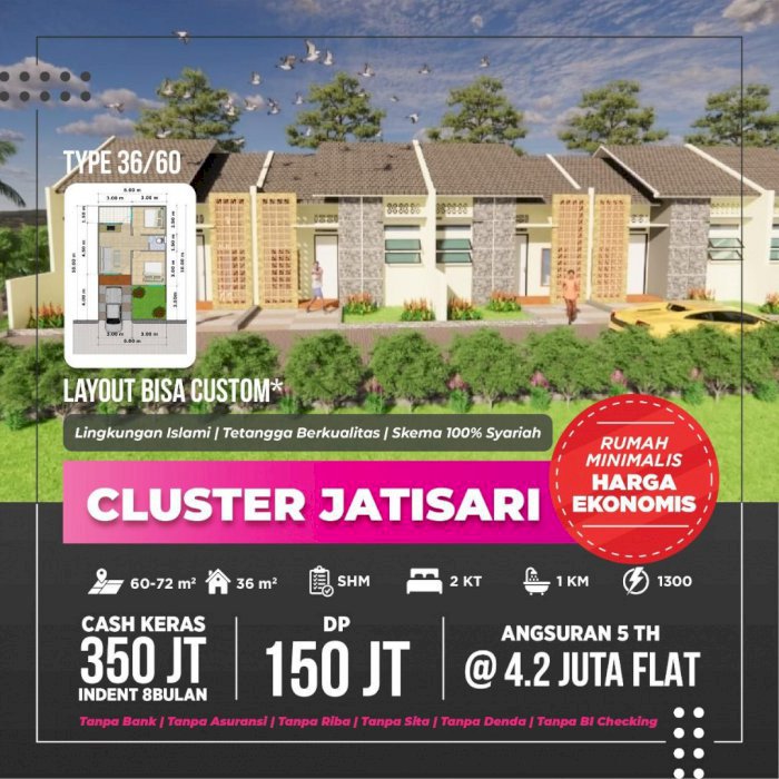 Dijual Rumah di Terusan Jatisari Permai Sirojul Munir Bekasi