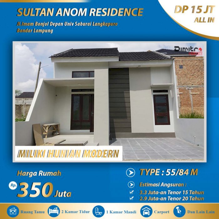 Promo Bulan Penuh Cinta Sultan Anom Residence Type 55/84