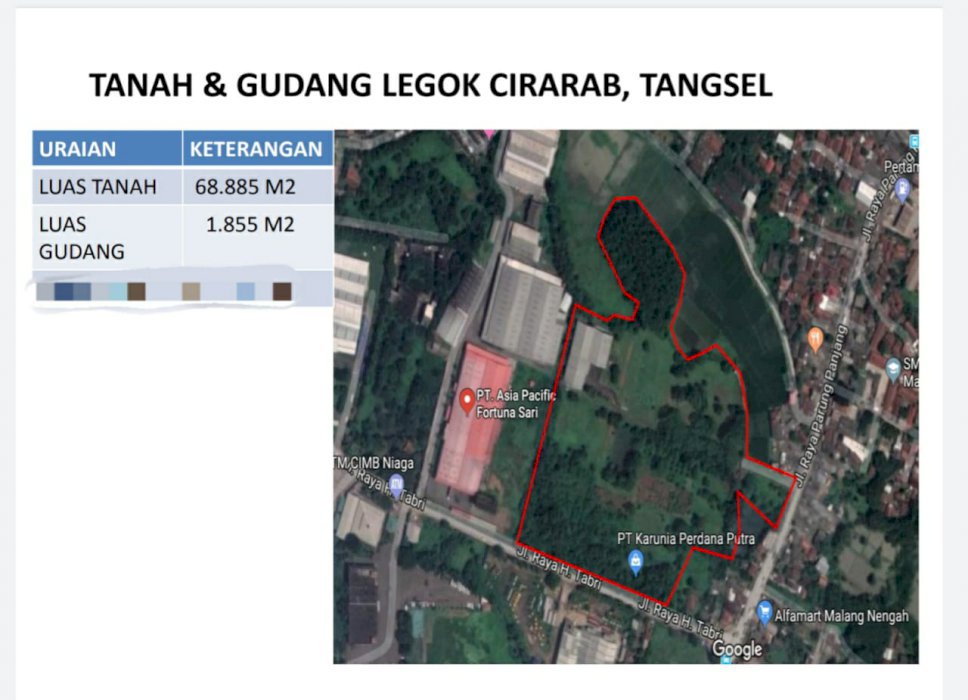 Kavling siap bangun PARUNG PANJANG - LEGOK, Zona industri dan pergudangan