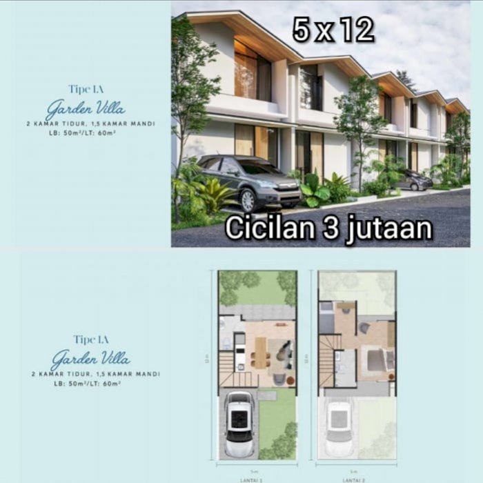 Waterfront Estates Lippo cikarang Rumah 2 LT DP 0%,cicilan 3jtan