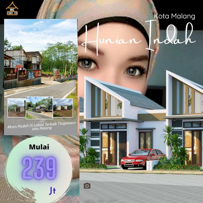 Promo besar rumah cantik di kota malang