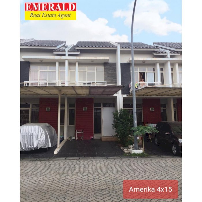 RUMAH DISEWA GREEN LAKE CITY CLUSTER AMERIKA 4x15