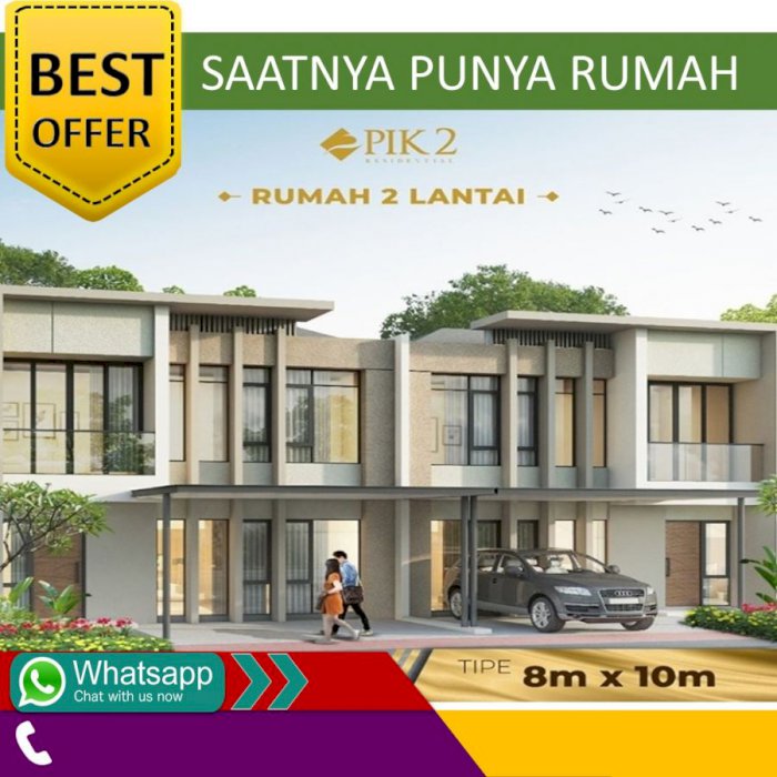 Rumah 2 Lantai di PIk2 dengan 4Kt,