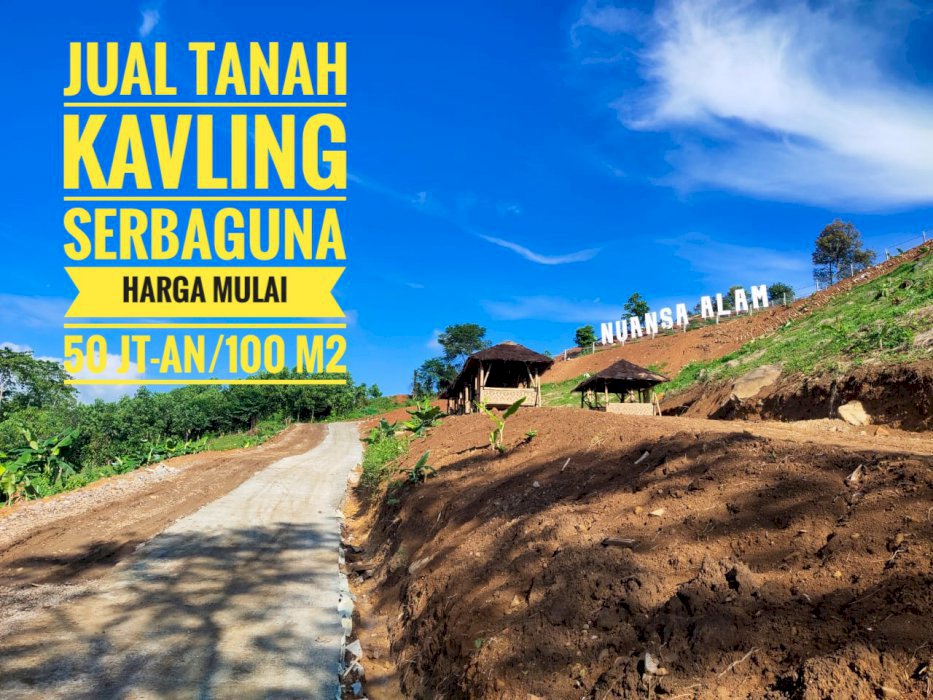 TANAH KAVLING MURAH KONSEP VILA KEBUN DINUANSA ALAM TRANSYOGI BOGOR