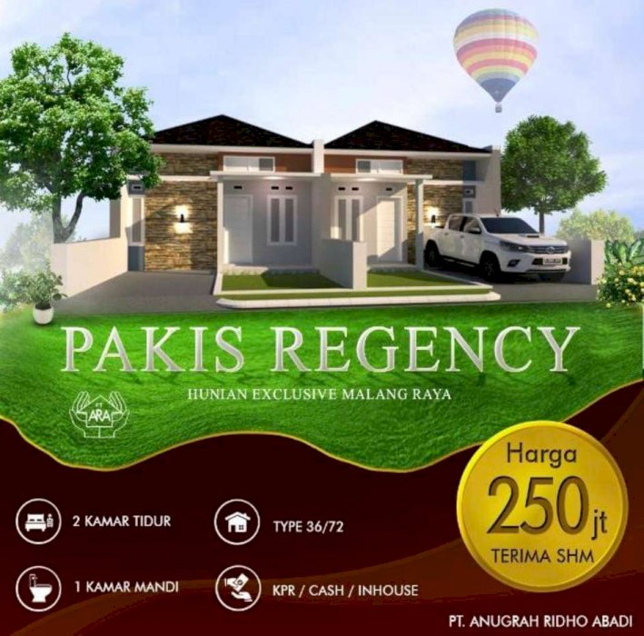 Dekat Exit Tol Pakis, Perum Anugrah Pakis Regency