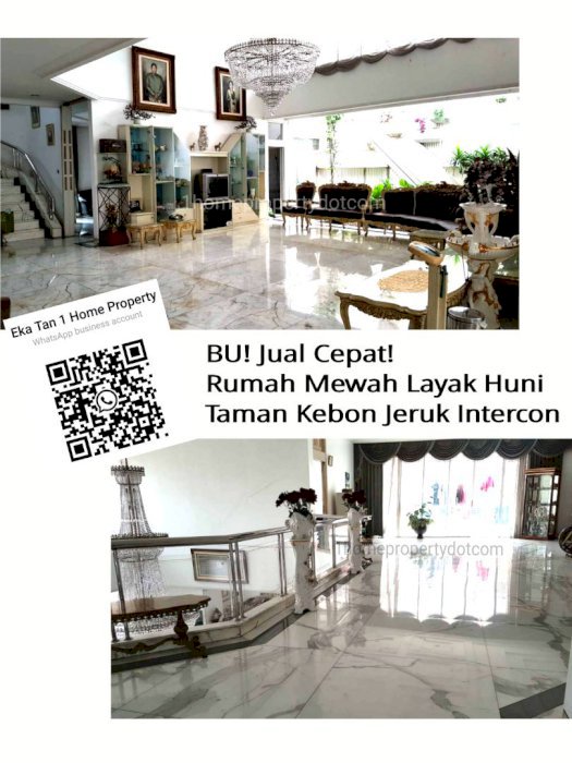 Kebon Jeruk Intercon : Rumah Dijual BU !!!