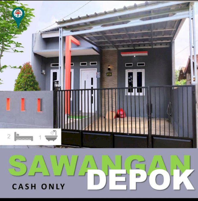 Rumah cantik siap huni Free kanopy& pagar dll