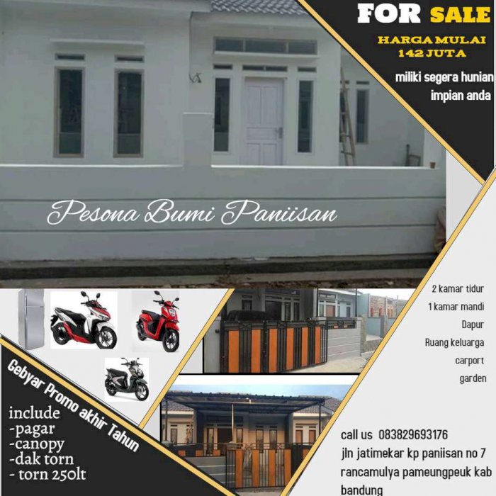 Rumah termurah bisa kpr dan bisa cash keras