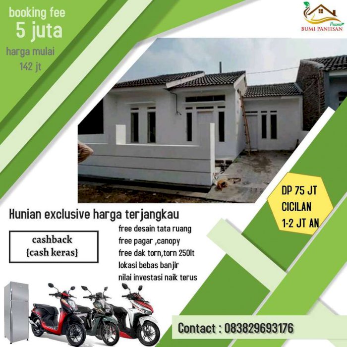 Rumah kpr tanpa Bi Cheking murah dan berkualitas