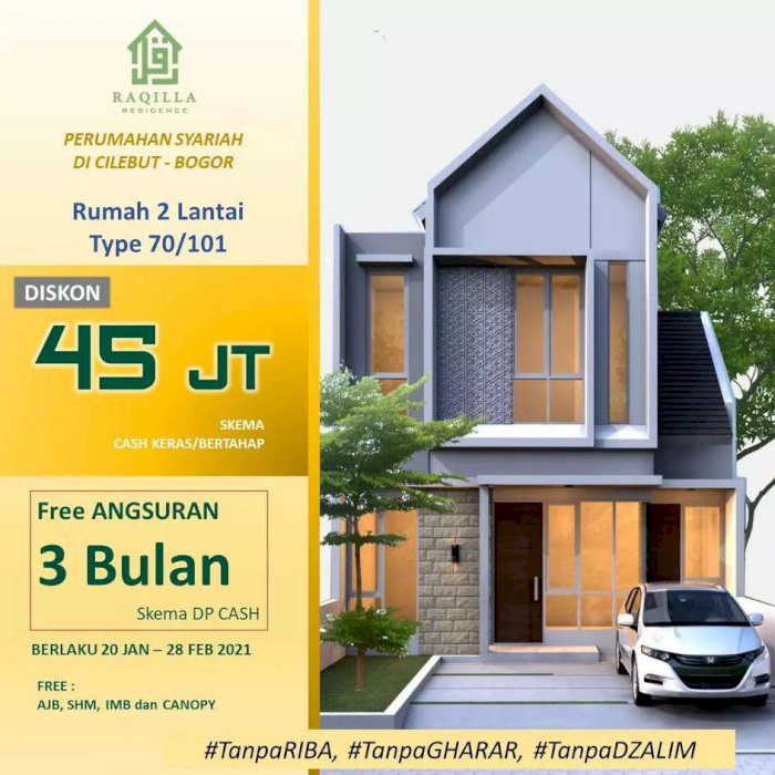 Property Syariah 2 Lantai Cilebut Bogor