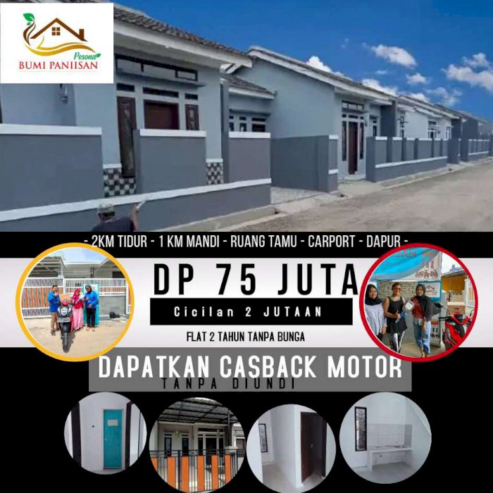 Rumah konsep minimalis modern bebas banjir dekat ke masjid