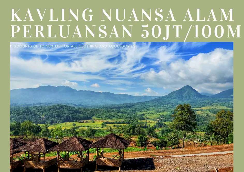 Kavling Tanah Nuansa Alam Bonus Gazebo & 1 Pohon Durian Free Perawatan