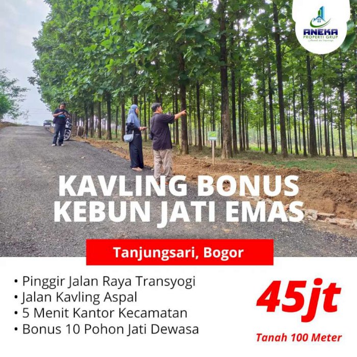 Jual Tanah Murah Pinggir Jalan Bonus Biaya Surat2x Balik Nama