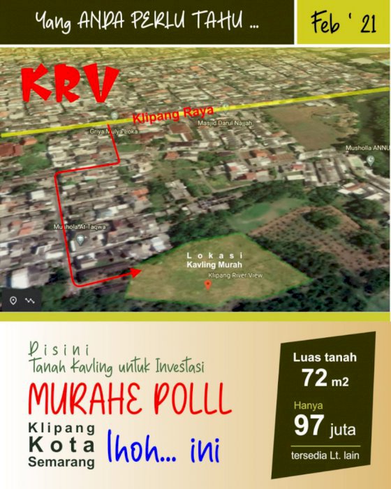KAVLING MURAH LOKASI KLIPANG