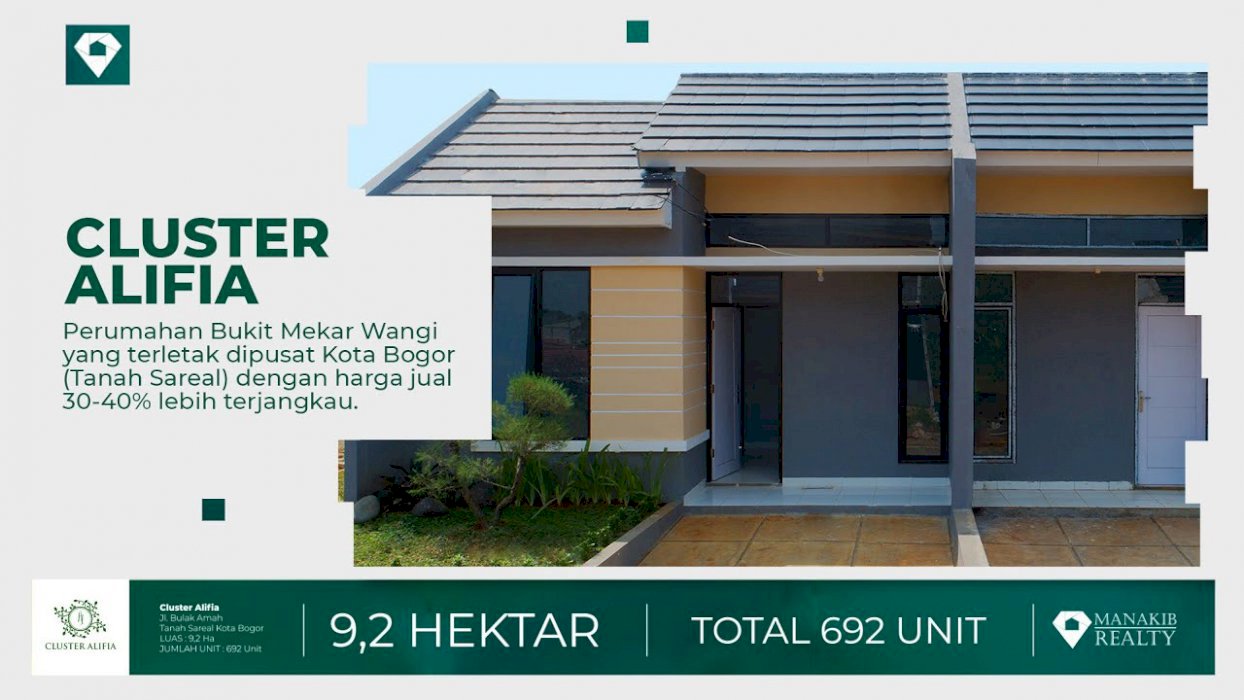 RUMAH 1 SETENGAH LANTAI CICILAN 1JT DI KOTA BOGOR