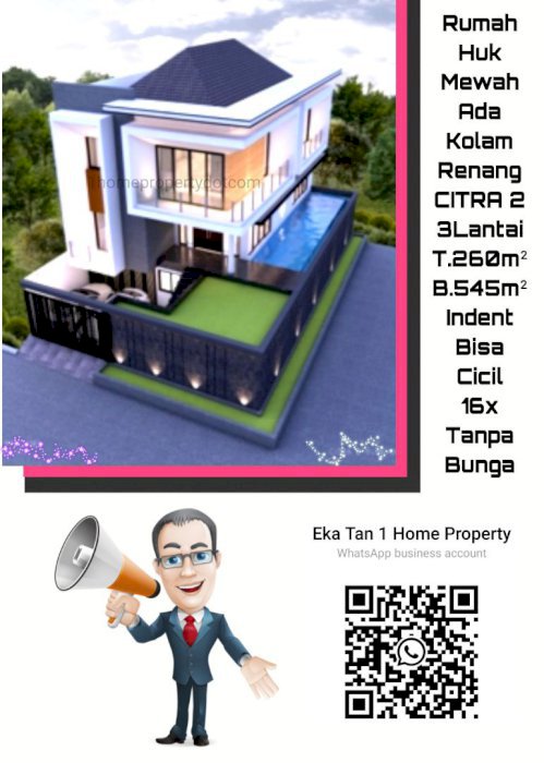 Citra Garden 2 : Rumah Huk Mewah ada Kolam Renang