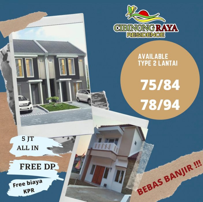 Dijual Rumah Cibinong Raya Residence, Bogor , Jawa Barat