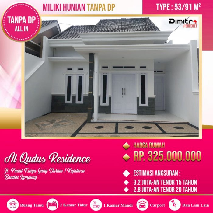 GEGER Promo tanpa DP Hanya modal berkas type 53/91