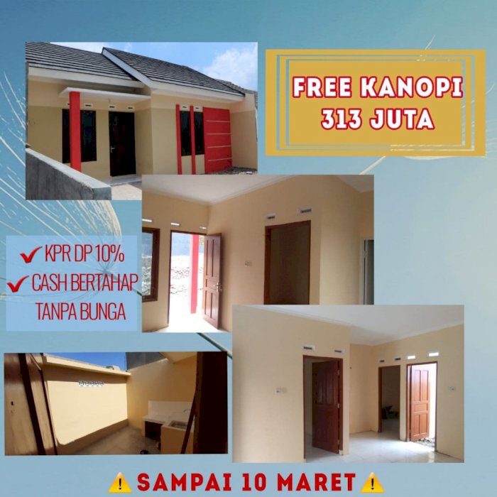 PROMO BELI RUMAH BONUS KANOPI