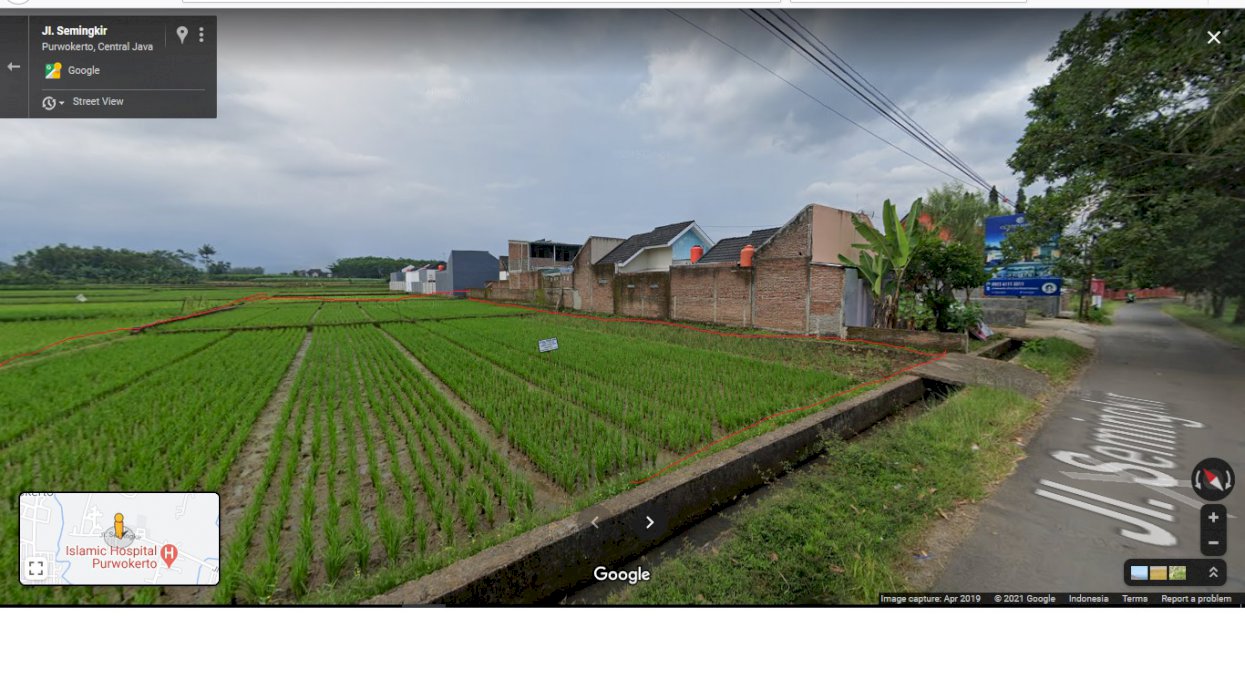 Jual tanah di Purwokerto Barat Kab. Banyumas sudah SHM