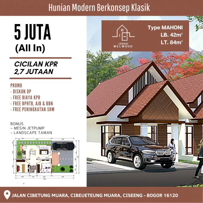 RUMAH SYARIAH DI PERBATASAN TANGSEL BEBAS BANJIR