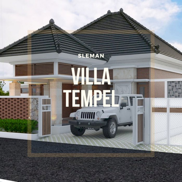 RUMAH DI SLEMAN MODERN KLASIK DEKAT JALAN PROVINSI