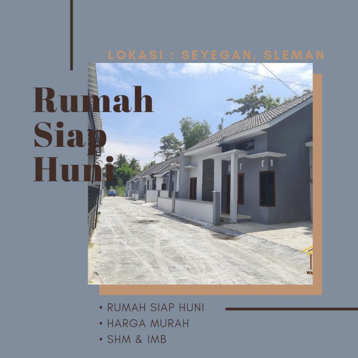 RUMAH SIAP HUNI DI SLEMAN HARGA MURAH TANAH LUAS
