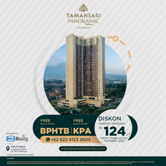 Apartemen Taman Sari Panoramic Bandung Lokasi Strategis