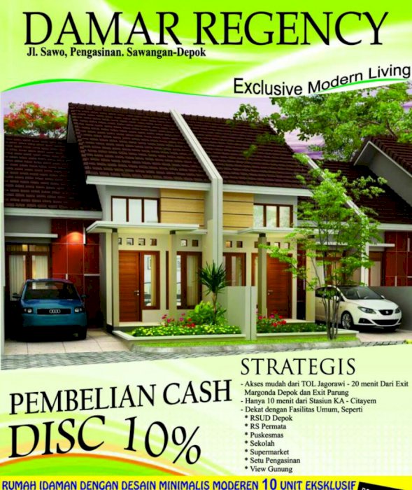 DAMAR REGENCY CLUSTER TINGGAL 1 UNIT READY
