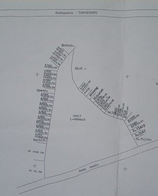 Dijual Cepat Tanah Darat siap bangun di Kutabumi  Pasar Kemis Tangerang